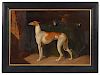 19th C. English Unsigned Oil of Whippet