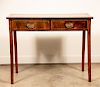 Federal Style Inlaid Small Two Drawer Table