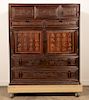 Chinese Rosewood Scroll Cabinet