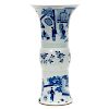 18th Century Chinese Blue & White Gu Vase