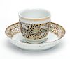 Chinese Export Reticulated Teacup & Underbowl
