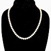 20"L Mikimoto Cultured Akoya Pearl Necklace, 18k
