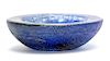 MCM Sommerso & Corroso Art Glass Bowl, Signed