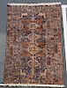 Hand Woven Afghani Rug or Carpet, 5' 10" x 9' 8"