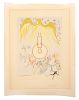 Dali, "L'ampoule incandescene", Hommage a da Vinci