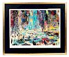 LeRoy Neiman Serigraph, "The Plaza Square", Signed
