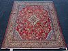 Hand Woven Tabriz Rug or Carpet, 11' 3" x 8' 9"