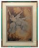 Louis Icart Signed 1928 Etching, "The Swing"