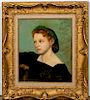 19th C Portrait of Berthe Perret, Signed A. Renoir