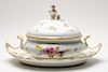 Large Floral Meissen Covered Tureen & Tray