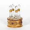 Empire Art Jeweled Perfume Caddy w/ Four Bottles