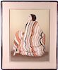 R.C. Gorman "Woman with Striped Blanket" Litho