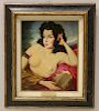 Maria Szantho (Hungarian, 1897-1998) Oriental Nude Oil on Canvas