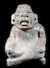 Pre Columbian Mayan Seated Jade Effigy c. 250 A.D.