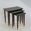 MIDCENTURY. Faux Finished Nesting Tables with