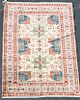 Hand Woven Isfahan Rug or Carpet, 6' 8" x 9' 8"
