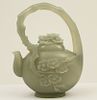 CHINESE JADE CARVED TEAPOT