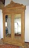 FRENCH MIRRORED TWO DOOR CABINET