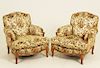 PR. OF LOUIS XV STYLE UPHOLSTERED BERGERES