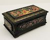 RUSSIAN LACQUERED MUSIC JEWELRY BOX