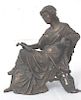 MAGE, SIGNED FRENCH BRONZE OF LADY