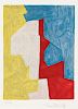 Serge Poliakoff (Russian, 1906-1969)  Composition in Yellow, Red, and Blue