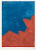 Serge Poliakoff (Russian, 1906-1969)  Composition in Red and Blue