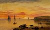 Charles Day Hunt (American, 1840-1914)  Sunset Coastal Scene