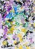 Von Allen "Lilac & Hummingbird" Oil On Paper