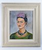 Frida Kahlo "Autorretrato" Mixed Media Drawing