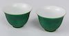 Chinese Porcelain Wine Cups Pair