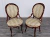Rococo Revival Hip Rest Parlor Chairs