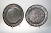 William Wood II & George II Pewter Chargers Duo