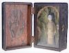 Japanese Doll in Shadowbox, Signed