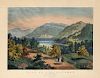 View on the Potomac. Near Harpers Ferry - Original Large Folio Currier & Ives Lithograph