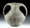 Chinese Han Dynasty Blackware Amphora