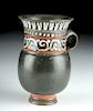 Choice Greek Gnathian Pottery Thistle Mug