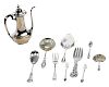 17 Pieces Sterling Flatware and Coffee pot