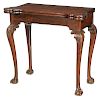 George III Carved Mahogany Games Table
