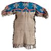 Sioux Girl's Beaded Hide Dress with Beaded Leggings and Quilled Moccasins Collected by Erwin B. Hopt (1876-1938) 