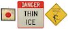 Three Ice Skating Related Signs