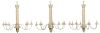 Suite Three Large Painted Tole Chandeliers