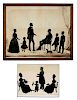 Two Family Group Silhouettes