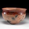Ohkay Owingeh [San Juan] Redware Pottery Dough Bowl 