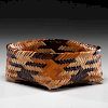 Eva Wolfe (Cherokee, 1922-2004) Double-Walled Basket Descended in the family of Asa Glascock (1898-1965)  