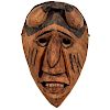 Allen Long (Cherokee, 1917-1983) Attributed Carved Devil Booger Mask 