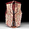 Eastern Sioux Quilled Hide Vest 
