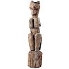Haudenosaunee [Iroquois] Seneca Carved Wooden Bear Collected on the Tonawanda Reservation 