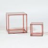 Two Colored Lucite Side Tables