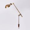 O.C. White Adjustable Brass Weldon Lamp